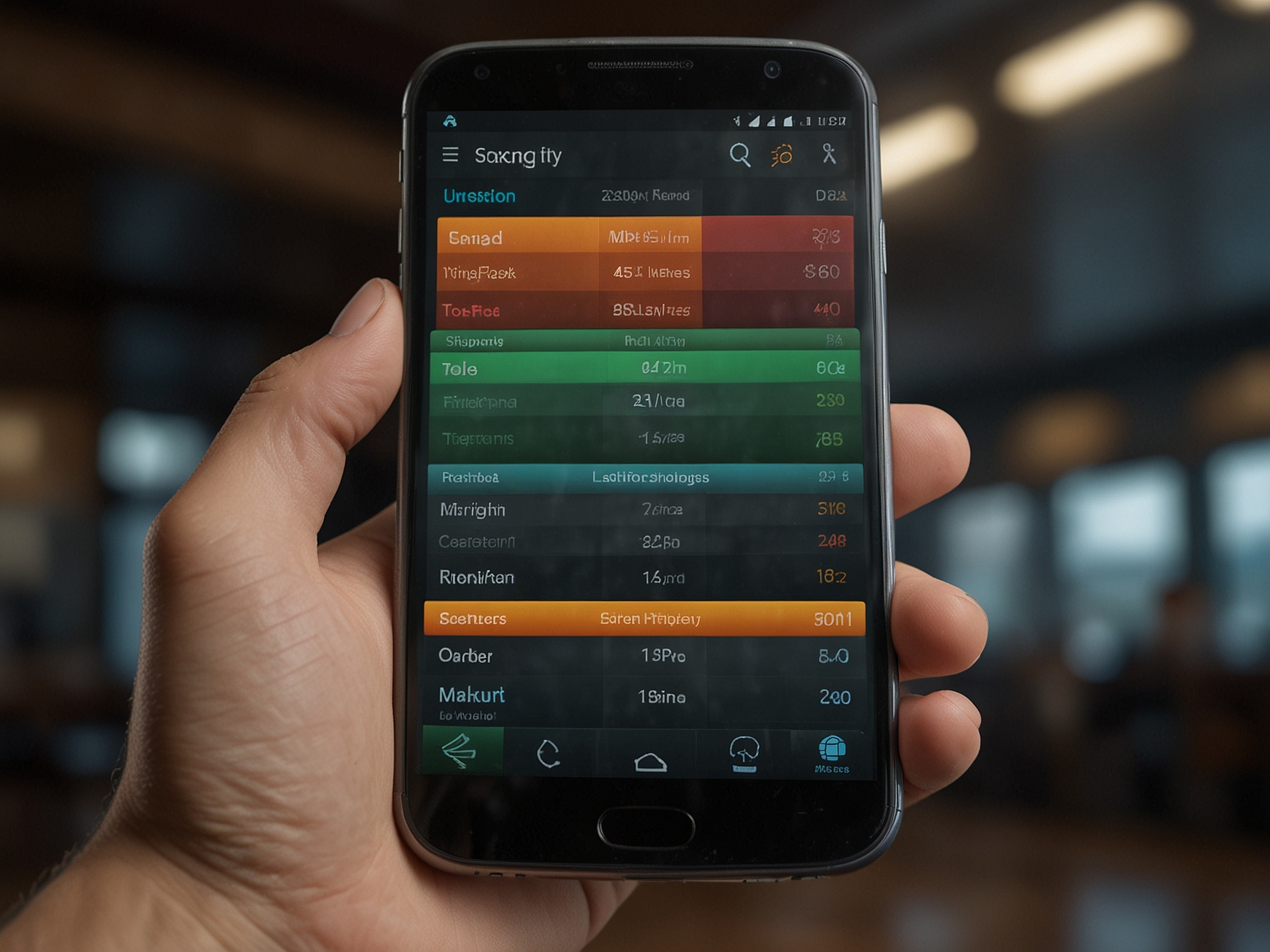 Mostbet versión móvil en smartphone